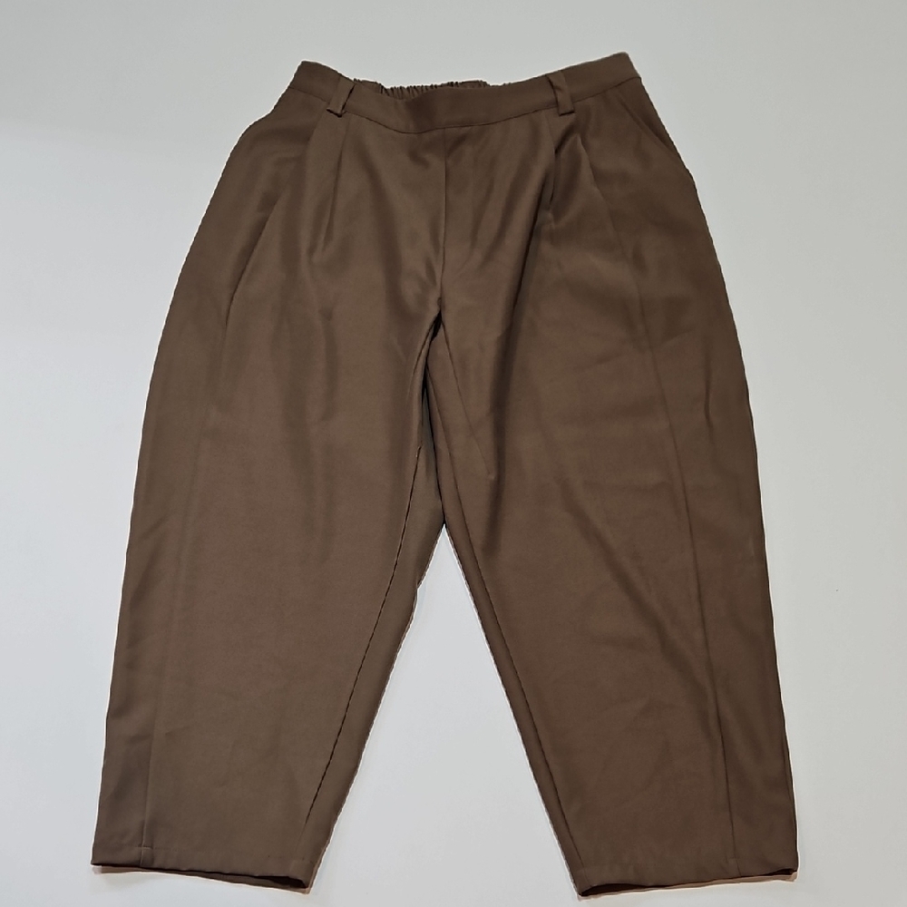 HALARA Classic Brown Chinos Stretch Size Large